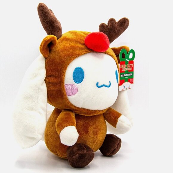 8" Cinnamoroll in Rudolf Costume Sanrio Christmas Holiday Plush Toy BNWT - Picture 2 of 4